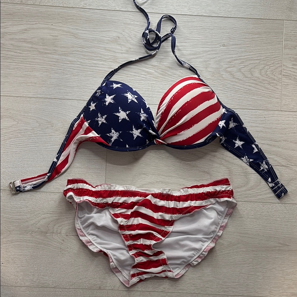 Patriotic Stars and Stripes Bikini